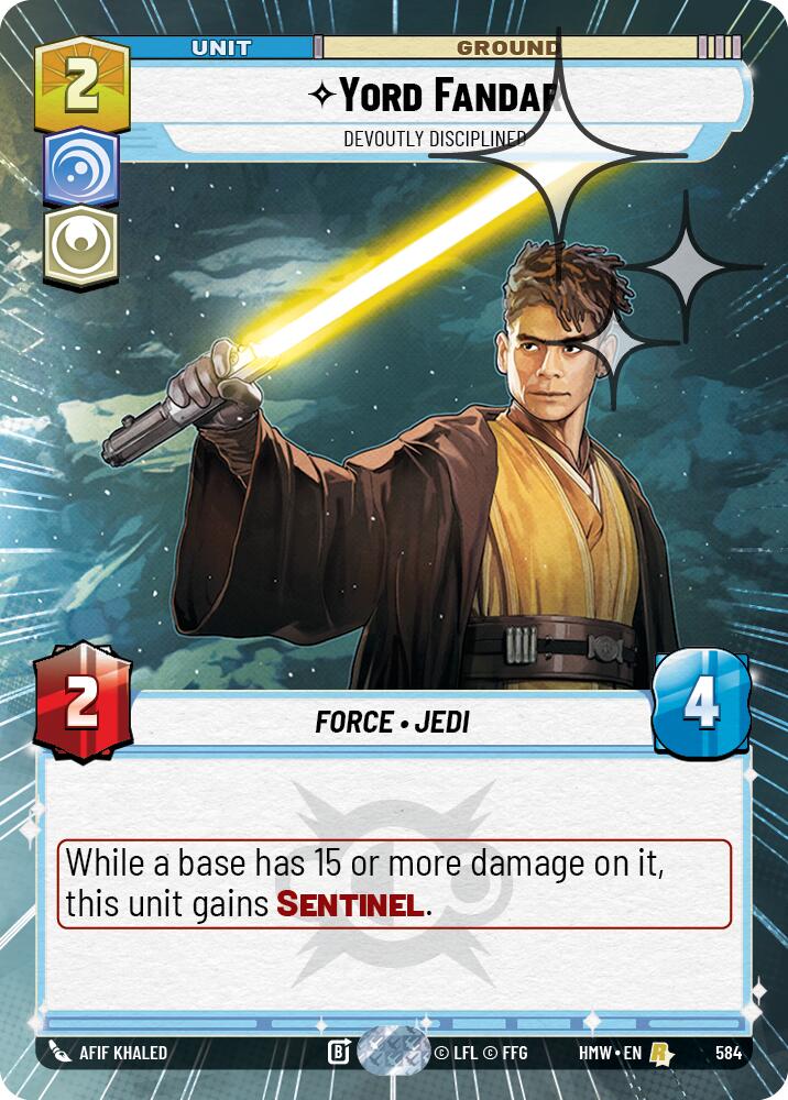 Yord Fandar - Devoutly Disciplined [Hyperspace Foil] (Homeworlds)(HMW-584)(R)