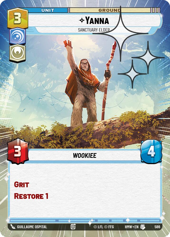 Yanna - Sanctuary Elder [Hyperspace Foil] (Homeworlds)(HMW-586)(U)