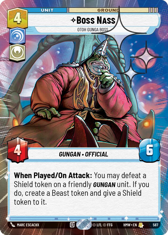 Boss Nass - Otoh Gunga Boss [Hyperspace Foil] (Homeworlds)(HMW-587)(R)