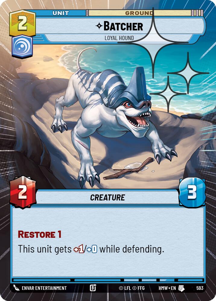 Batcher - Loyal Hound [Hyperspace Foil] (Homeworlds)(HMW-593)(U)