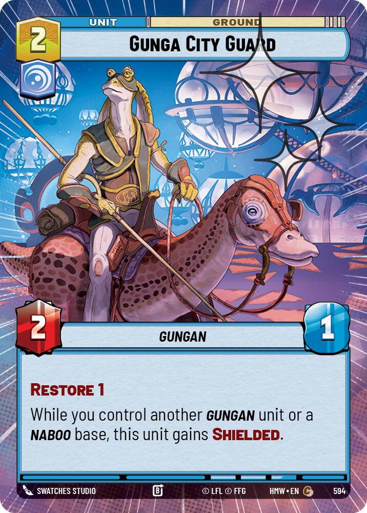 Gunga City Guard [Hyperspace Foil] (Homeworlds)(HMW-594)(C)