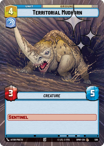 Territorial Mudhorn [Hyperspace Foil] (Homeworlds)(HMW-599)(C)