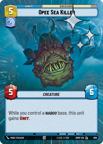 Opee Sea Killer [Hyperspace Foil] (Homeworlds)(HMW-600)(C)