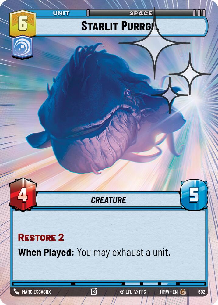 Starlit Purrgil [Hyperspace Foil] (Homeworlds)(HMW-602)(C)