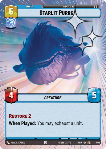 Starlit Purrgil [Hyperspace Foil] (Homeworlds)(HMW-602)(C)