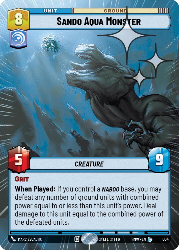 Sando Aqua Monster [Hyperspace Foil] (Homeworlds)(HMW-604)(L)