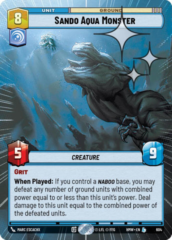 Sando Aqua Monster [Hyperspace Foil] (Homeworlds)(HMW-604)(L)