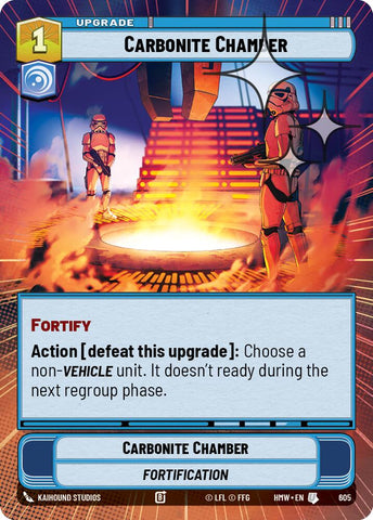 Carbonite Chamber [Hyperspace Foil] (Homeworlds)(HMW-605)(U)