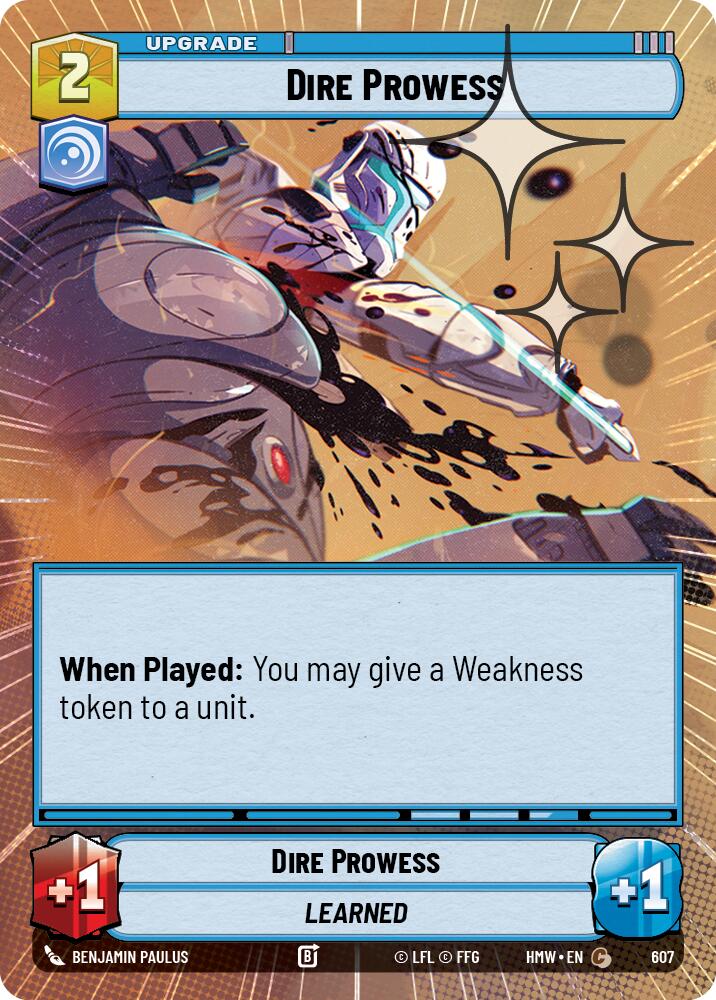 Dire Prowess [Hyperspace Foil] (Homeworlds)(HMW-607)(C)