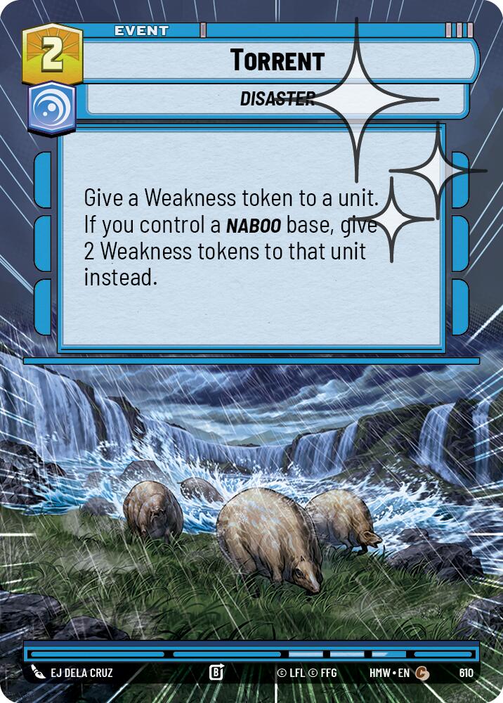 Torrent [Hyperspace Foil] (Homeworlds)(HMW-610)(C)