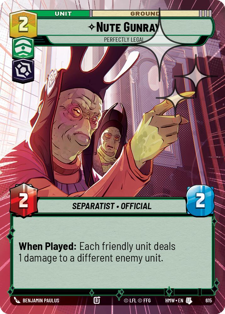 Nute Gunray - Perfectly Legal [Hyperspace Foil] (Homeworlds)(HMW-615)(U)