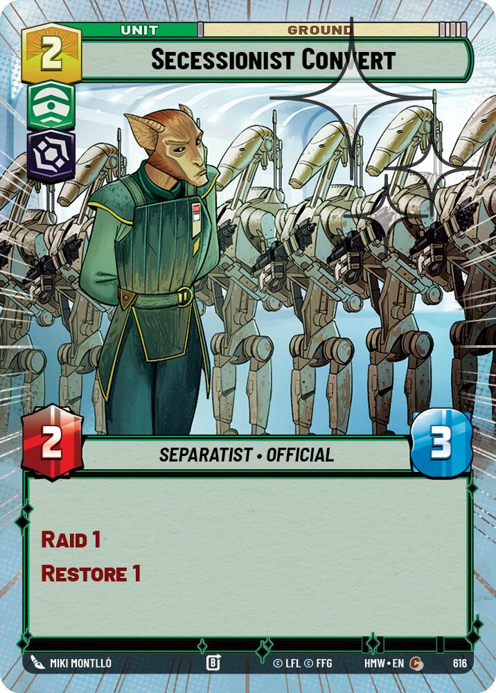 Secessionist Convert [Hyperspace Foil] (Homeworlds)(HMW-616)(C)