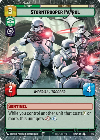 Stormtrooper Patrol [Hyperspace Foil] (Homeworlds)(HMW-617)(U)