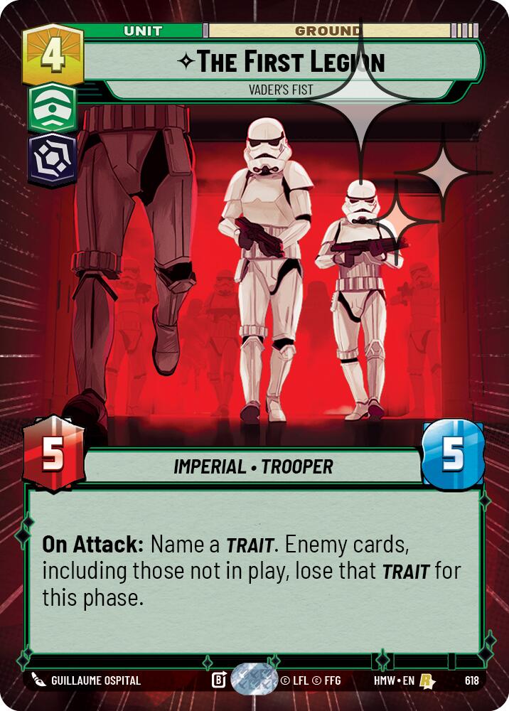 The First Legion - Vader's Fist [Hyperspace Foil] (Homeworlds)(HMW-618)(R)