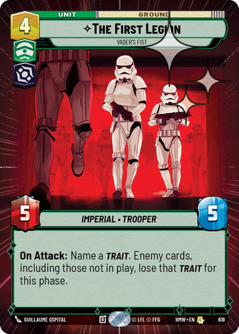 The First Legion - Vader's Fist [Hyperspace Foil] (Homeworlds)(HMW-618)(R)