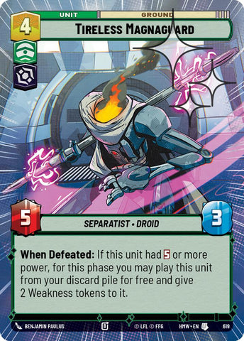 Tireless Magnaguard [Hyperspace Foil] (Homeworlds)(HMW-619)(U)