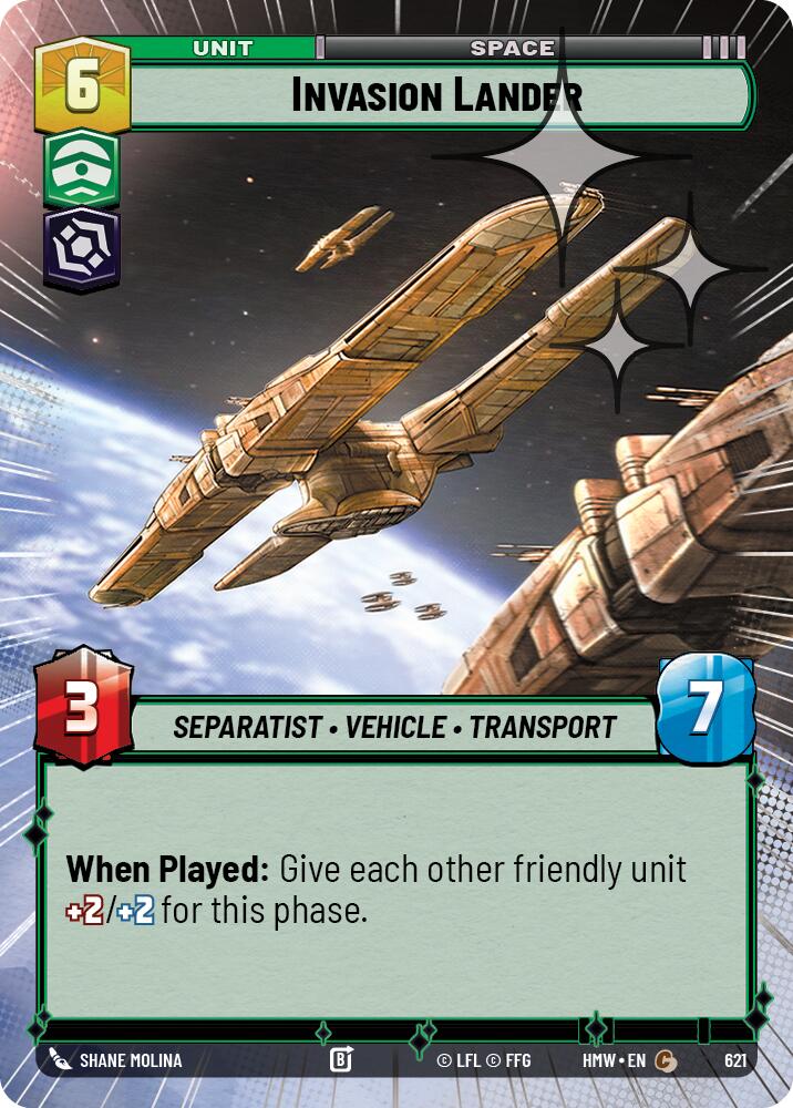 Invasion Lander [Hyperspace Foil] (Homeworlds)(HMW-621)(C)