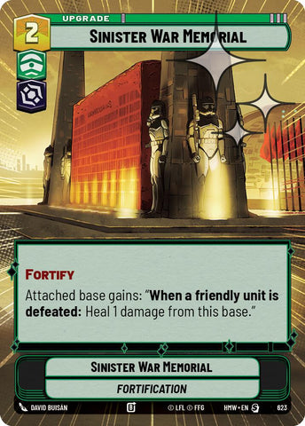 Sinister War Memorial [Hyperspace Foil] (Homeworlds)(HMW-623)(S)
