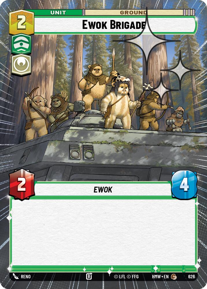Ewok Brigade [Hyperspace Foil] (Homeworlds)(HMW-626)(C)