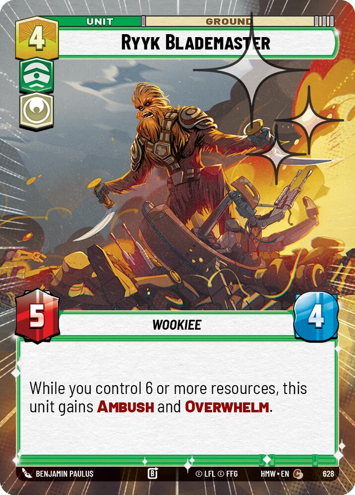 Ryyk Blademaster [Hyperspace Foil] (Homeworlds)(HMW-628)(C)