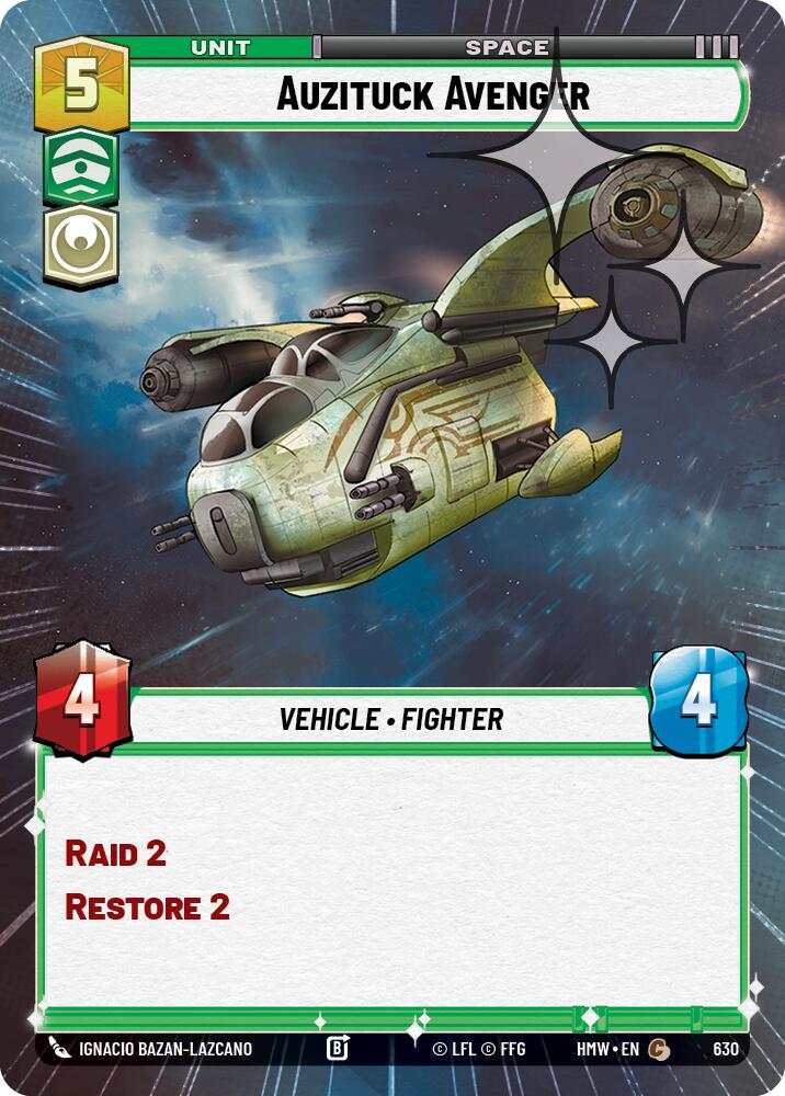 Auzituck Avenger [Hyperspace Foil] (Homeworlds)(HMW-630)(C)