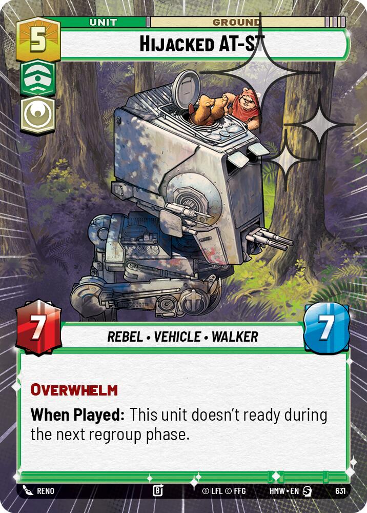 Hijacked AT-ST [Hyperspace Foil] (Homeworlds)(HMW-631)(S)