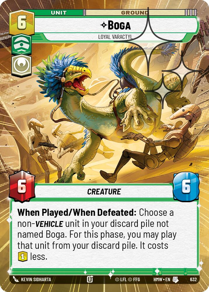 Boga - Loyal Varactyl [Hyperspace Foil] (Homeworlds)(HMW-632)(U)