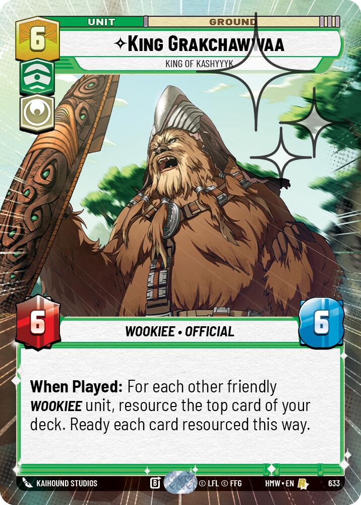 King Grakchawwaa - King of Kashyyyk [Hyperspace Foil] (Homeworlds)(HMW-633)(R)