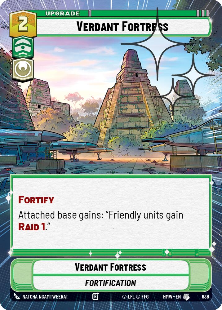Verdant Fortress [Hyperspace Foil] (Homeworlds)(HMW-636)(U)