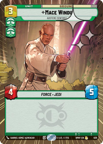 Mace Windu - Austere Centrist [Hyperspace Foil] (Homeworlds)(HMW-638)(R)