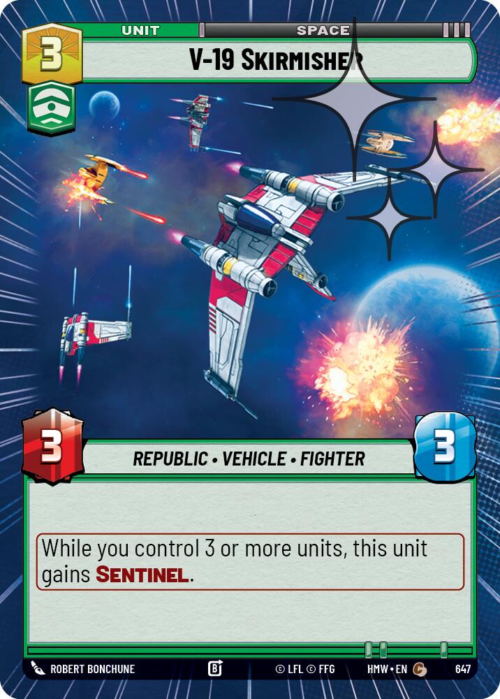 V-19 Skirmisher [Hyperspace Foil] (Homeworlds)(HMW-647)(C)
