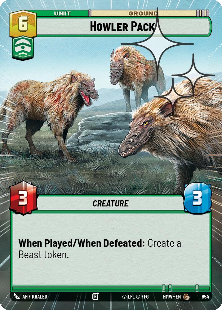 Howler Pack [Hyperspace Foil] (Homeworlds)(HMW-654)(C)