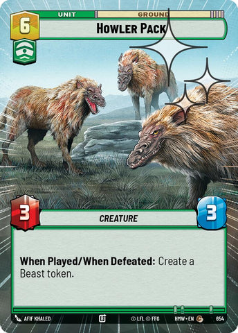 Howler Pack [Hyperspace Foil] (Homeworlds)(HMW-654)(C)