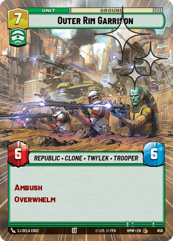 Outer Rim Garrison [Hyperspace Foil] (Homeworlds)(HMW-656)(C)