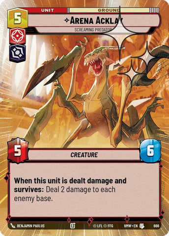 Arena Acklay - Screaming Predator [Hyperspace Foil] (Homeworlds)(HMW-666)(U)