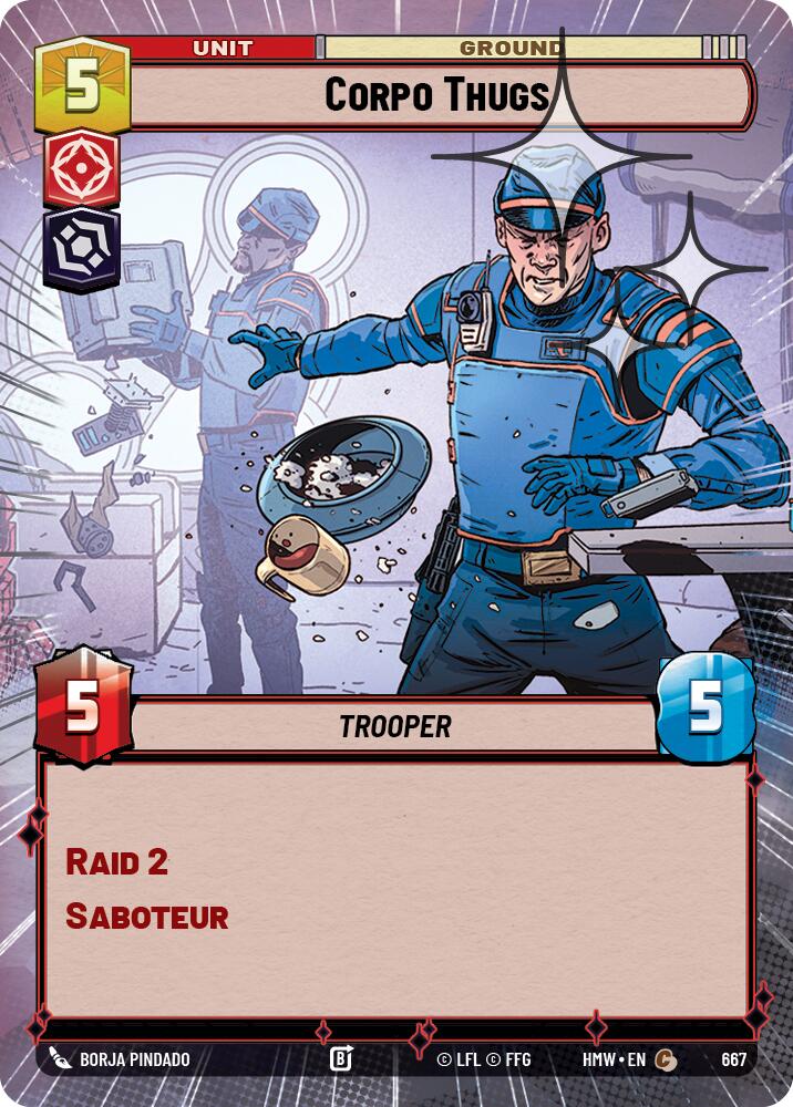 Corpo Thugs [Hyperspace Foil] (Homeworlds)(HMW-667)(C)