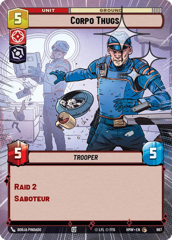 Corpo Thugs [Hyperspace Foil] (Homeworlds)(HMW-667)(C)