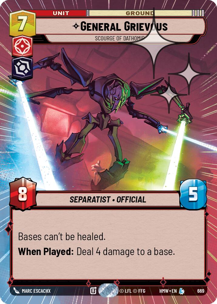 General Grievous - Scourge of Dathomir [Hyperspace Foil] (Homeworlds)(HMW-669)(L)