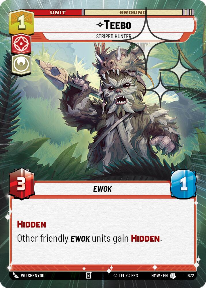 Teebo - Striped Hunter [Hyperspace Foil] (Homeworlds)(HMW-672)(U)