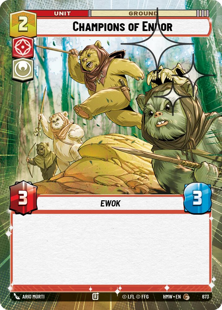 Champions of Endor [Hyperspace Foil] (Homeworlds)(HMW-673)(C)