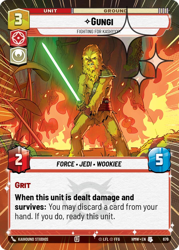 Gungi - Fighting for Kashyyyk [Hyperspace Foil] (Homeworlds)(HMW-676)(U)