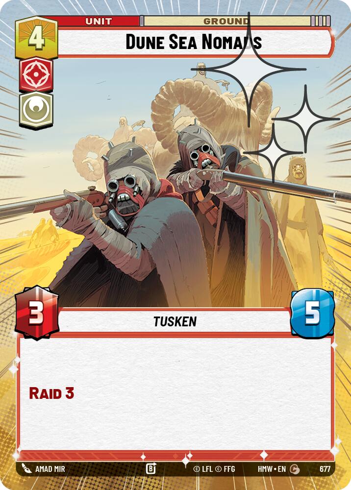 Dune Sea Nomads [Hyperspace Foil] (Homeworlds)(HMW-677)(C)