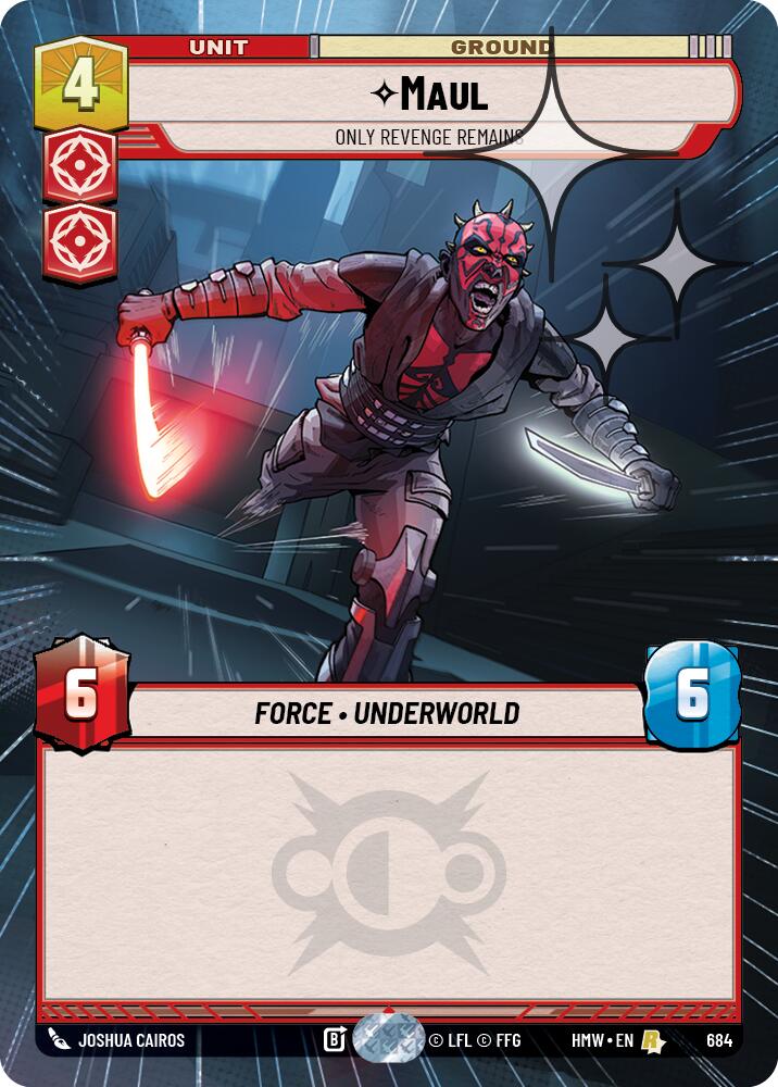 Maul - Only Revenge Remains [Hyperspace Foil] (Homeworlds)(HMW-684)(R)