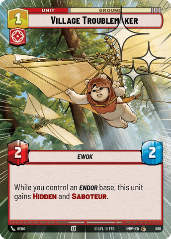 Village Troublemaker [Hyperspace Foil] (Homeworlds)(HMW-686)(C)