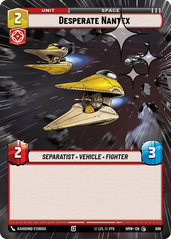 Desperate Nantex [Hyperspace Foil] (Homeworlds)(HMW-688)(C)