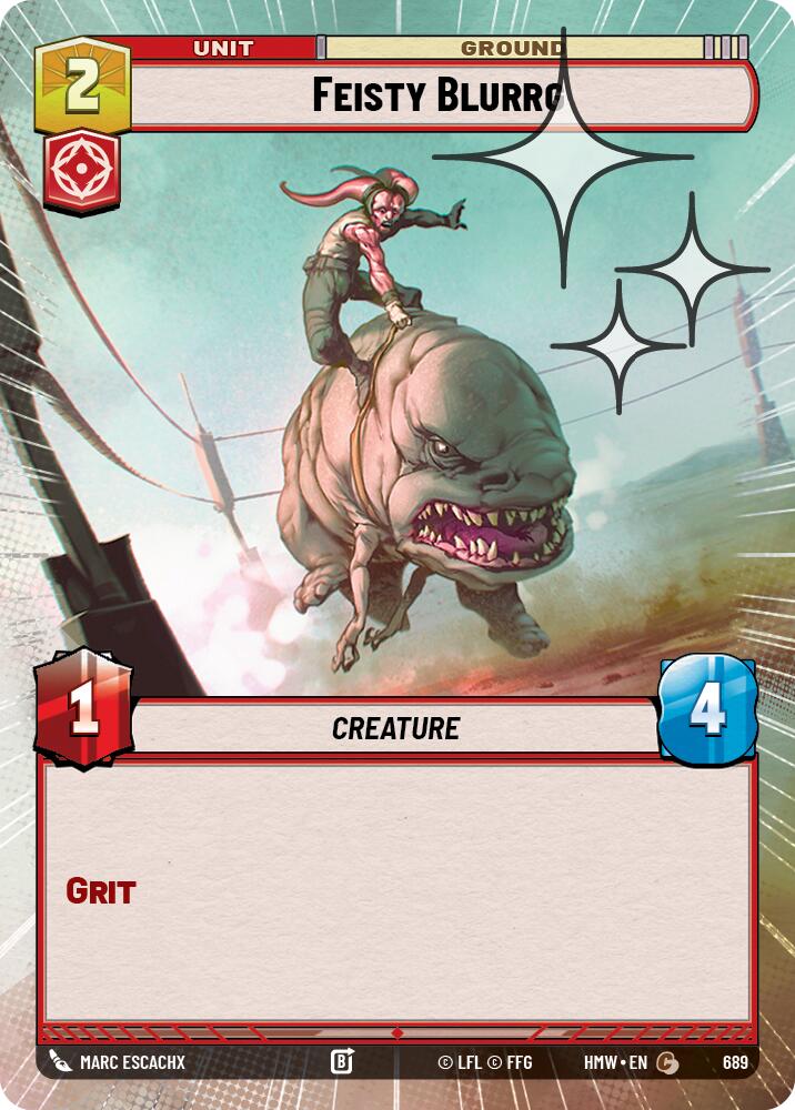 Feisty Blurrg [Hyperspace Foil] (Homeworlds)(HMW-689)(C)