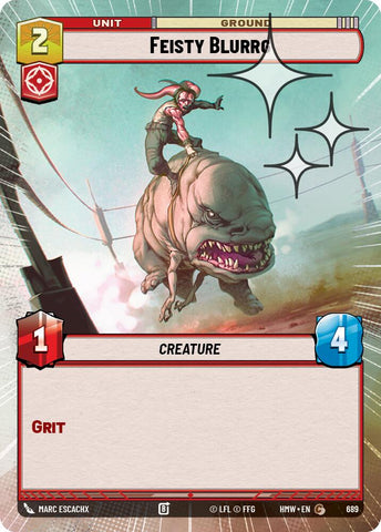 Feisty Blurrg [Hyperspace Foil] (Homeworlds)(HMW-689)(C)