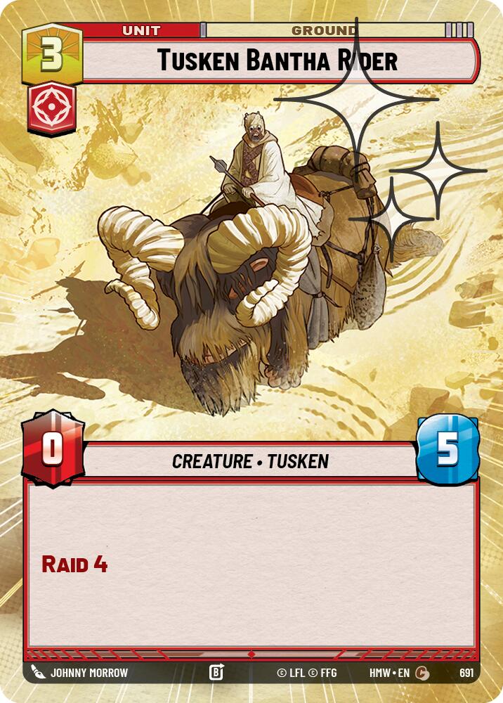 Tusken Bantha Rider [Hyperspace Foil] (Homeworlds)(HMW-691)(C)