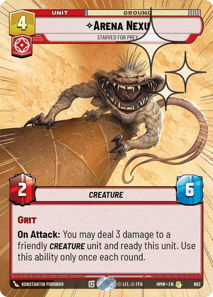 Arena Nexu - Starved for Prey [Hyperspace Foil] (Homeworlds)(HMW-692)(R)