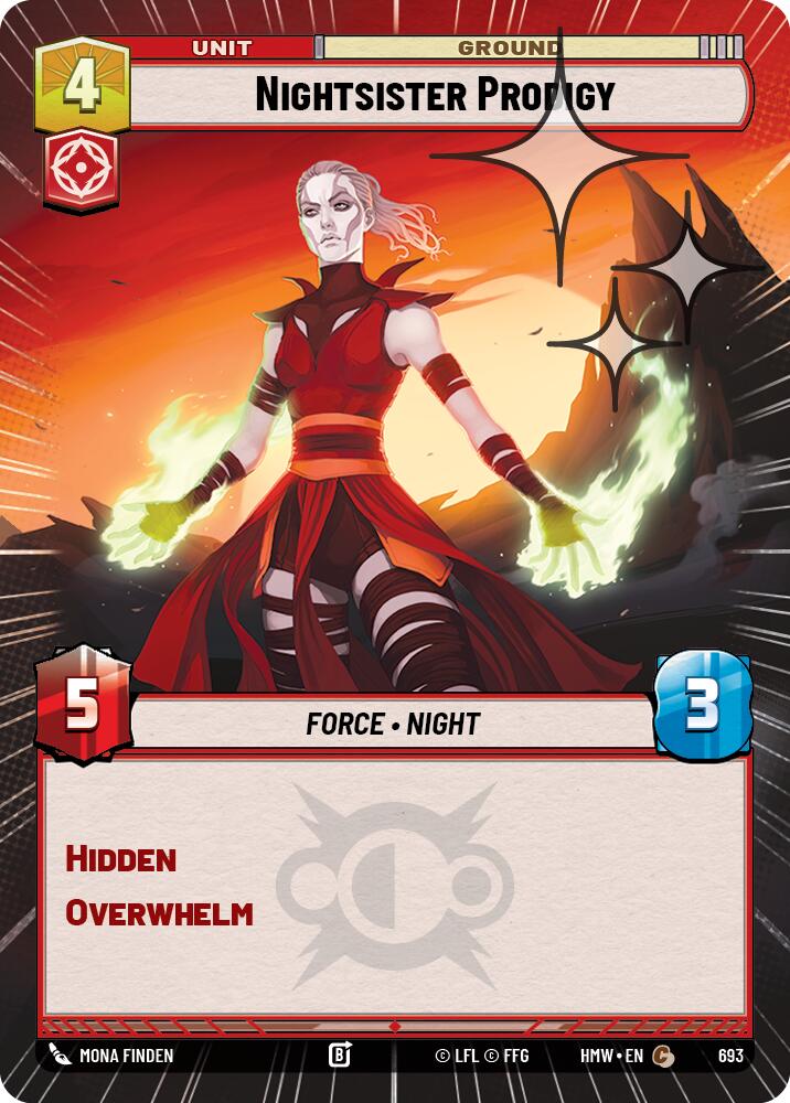Nightsister Prodigy [Hyperspace Foil] (Homeworlds)(HMW-693)(C)